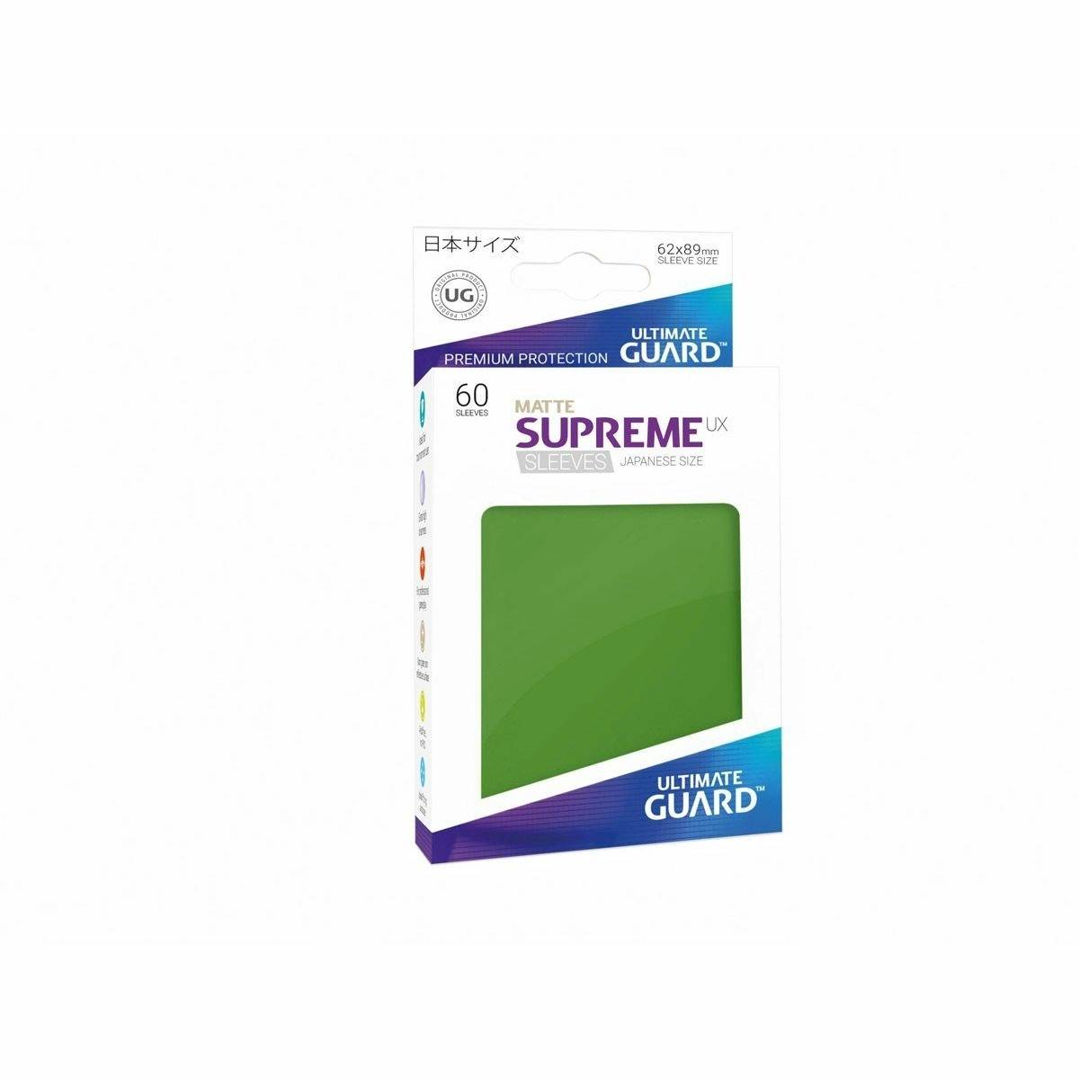 Ultimate Guard - Supreme UX Japanese Size Sleeves Matte Green (60)