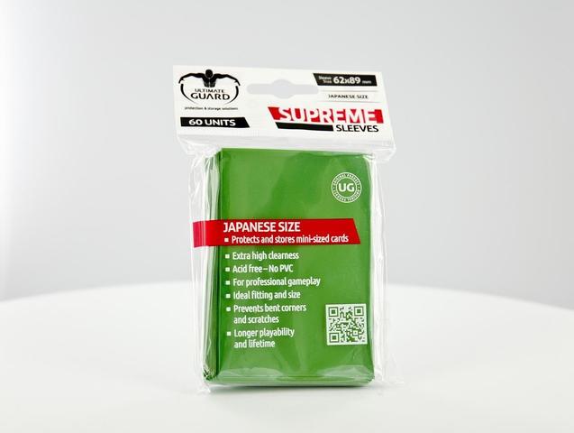 Ultimate Guard Supreme Sleeves Size Green (60)