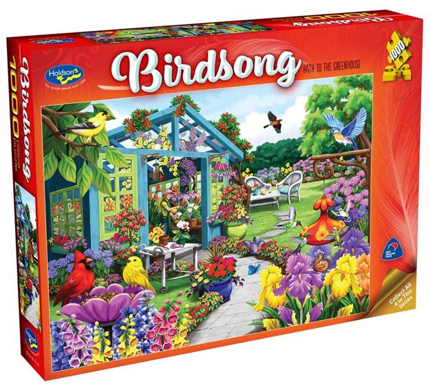 Holdson Birdsong Greenhouse Path 1000 Piece Jigsaw