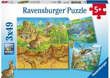 Ravensburger Animals in their Habitats - 3x49 Piece Jigsaw - Good Games