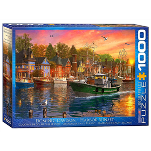 Eurographics Harbor Sunset - 1000 Piece Jigsaw