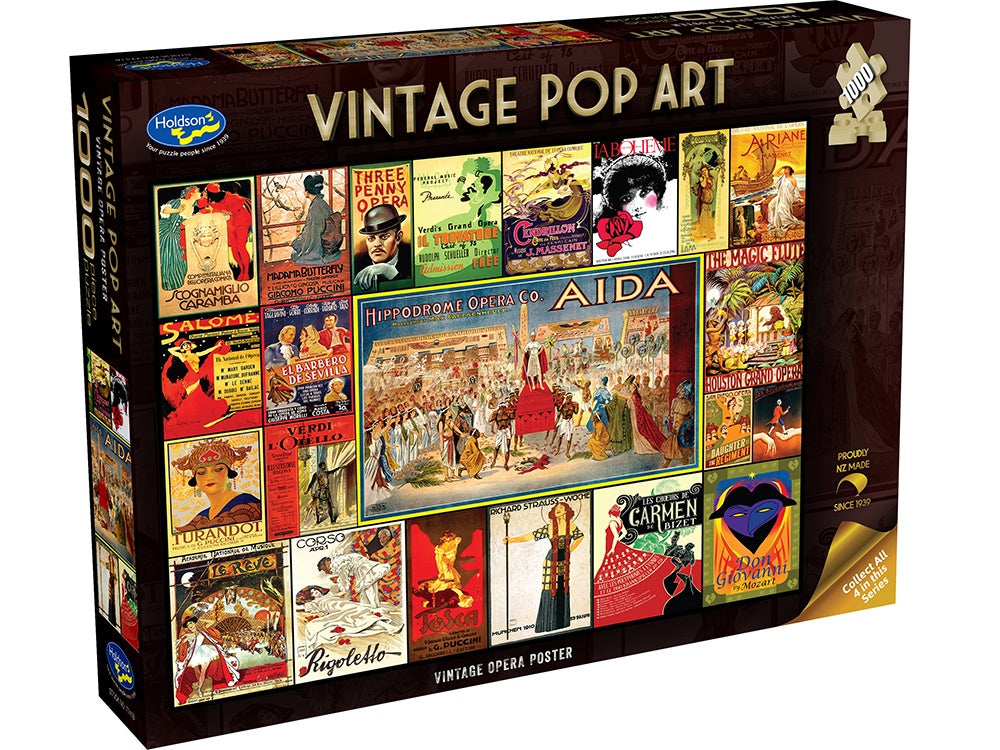 Holdson Vintage Pop Art Opera 1000 Piece Jigsaw