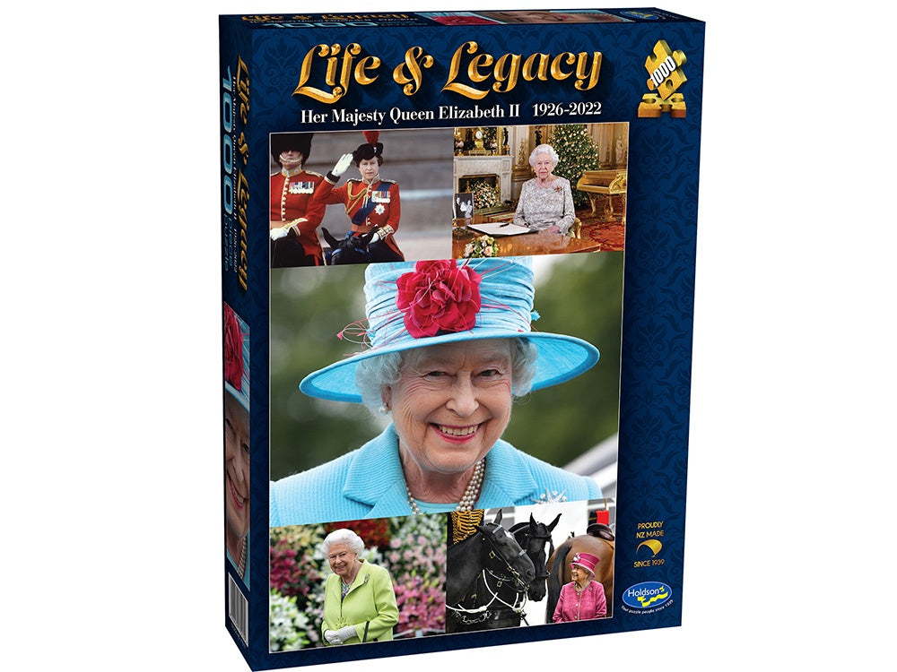 HM Queen Elizabeth II Life &amp; Legacy Puzzle 1000 Piece Jigsaw