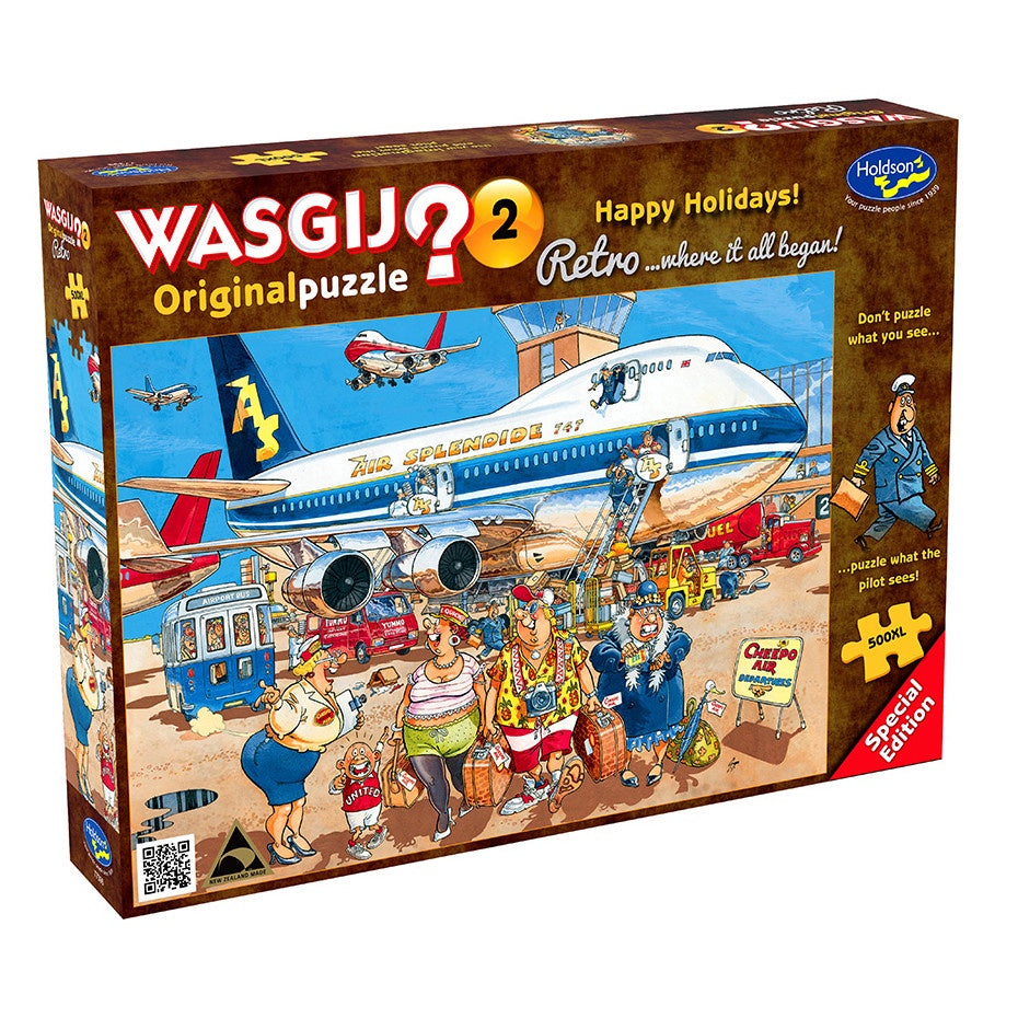 Wasgij? Retro Original 2 Happy Holidays 500 Piece Jigsaw