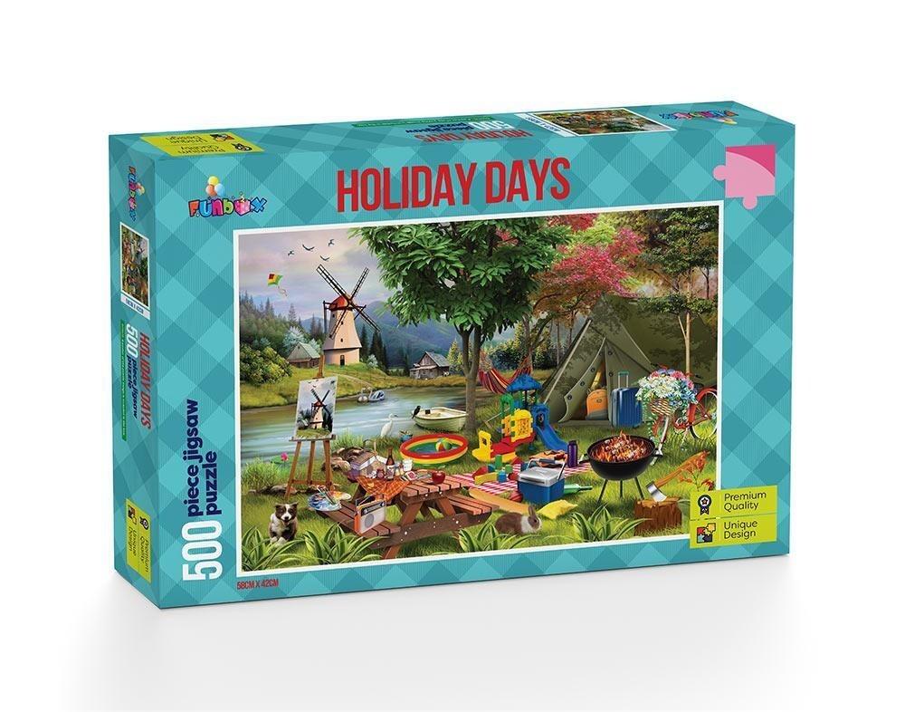 Funbox Puzzle Holiday Days Camping Puzzle 500 pc - Good Games