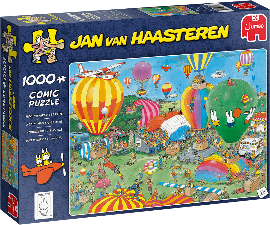 Jan Van Haasteren - Hooray For Miffy 1000 Piece Jigsaw