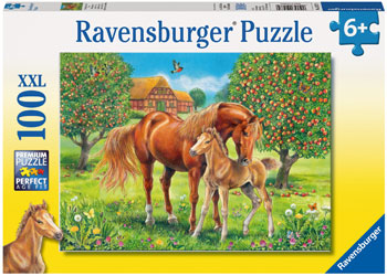 Ravensburger Horses In The Field - 100pc Jigsaw