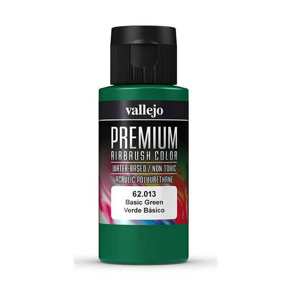 Vallejo Premium Colour - Basic Green 60ml Acrylic Paint (AV62013)