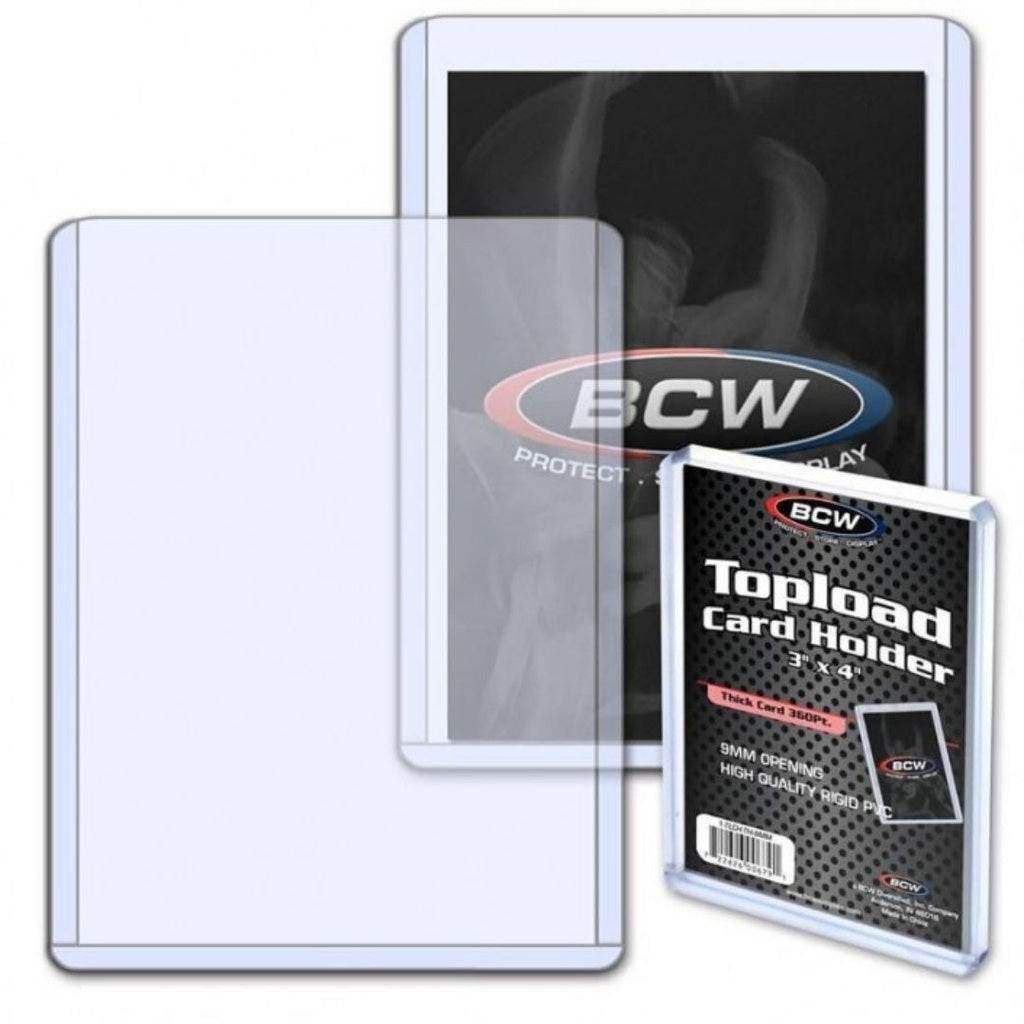 BCW Topload Card Holder Thick Card 360 Pt