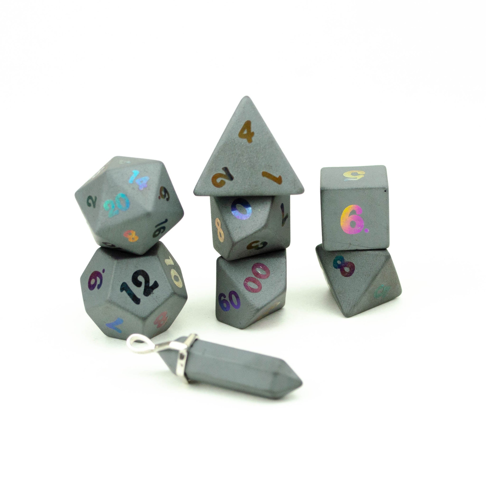 Hematite dice clearance