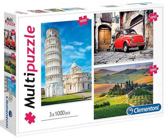 Clementoni Italy 3 X 1000 Piece Jigsaw  Puzzles