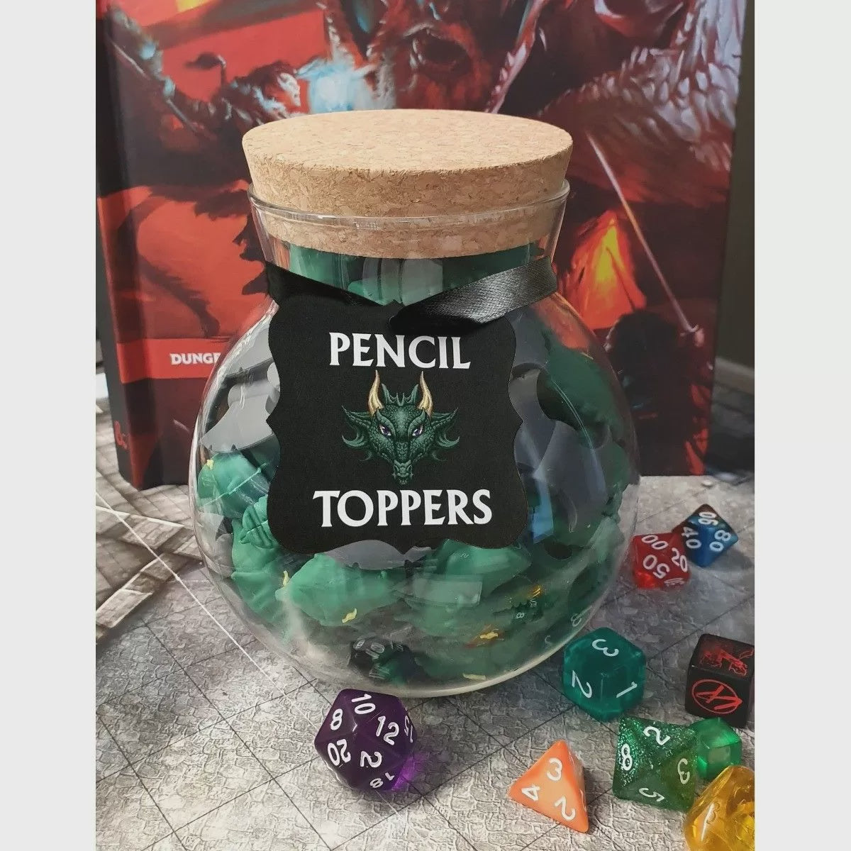 Fantasy Pencil Topper Eraser Jar