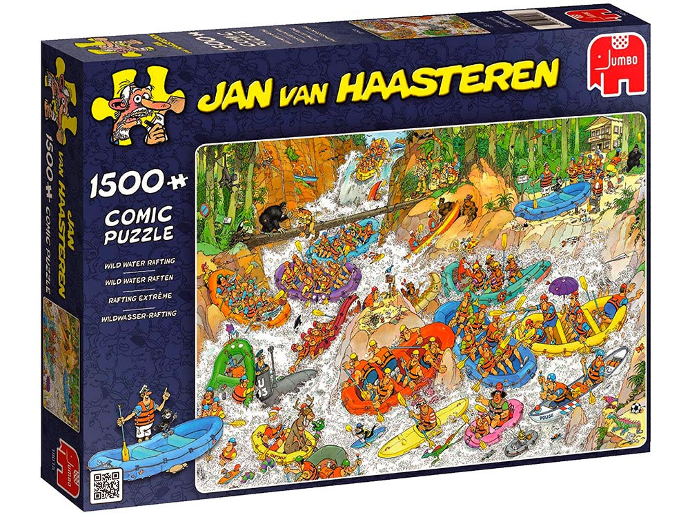 Wild Water Rafting Jan Van Haasteren 1500 Piece Jigsaw