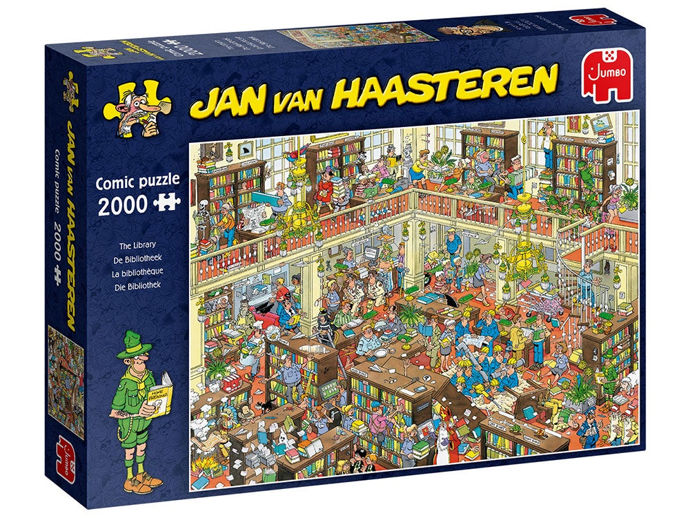 Jan Van Haasteren - The Library 2000 Piece Jigsaw