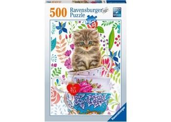 Jigsaw Puzzle Kitten in a Cup 500pc - Good Games