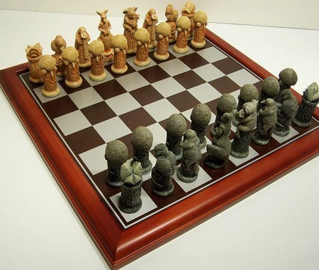 Australiana Chess Pieces Resin