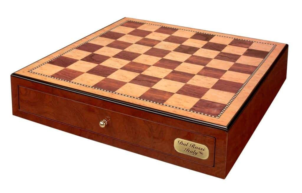 Dal Rossi Chess Box with Drawers 18 (Mahogany Finish)