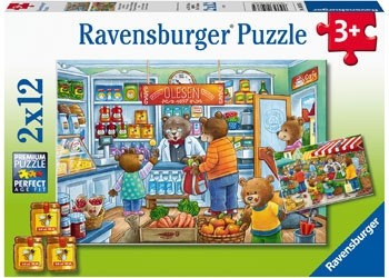 Ravensburger - Lets go Shopping - 2x12 Piece Jigsaw