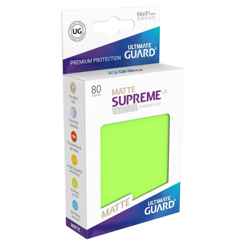 Ultimate Guard - Supreme UX Standard Sleeves Matte Light Green (80)
