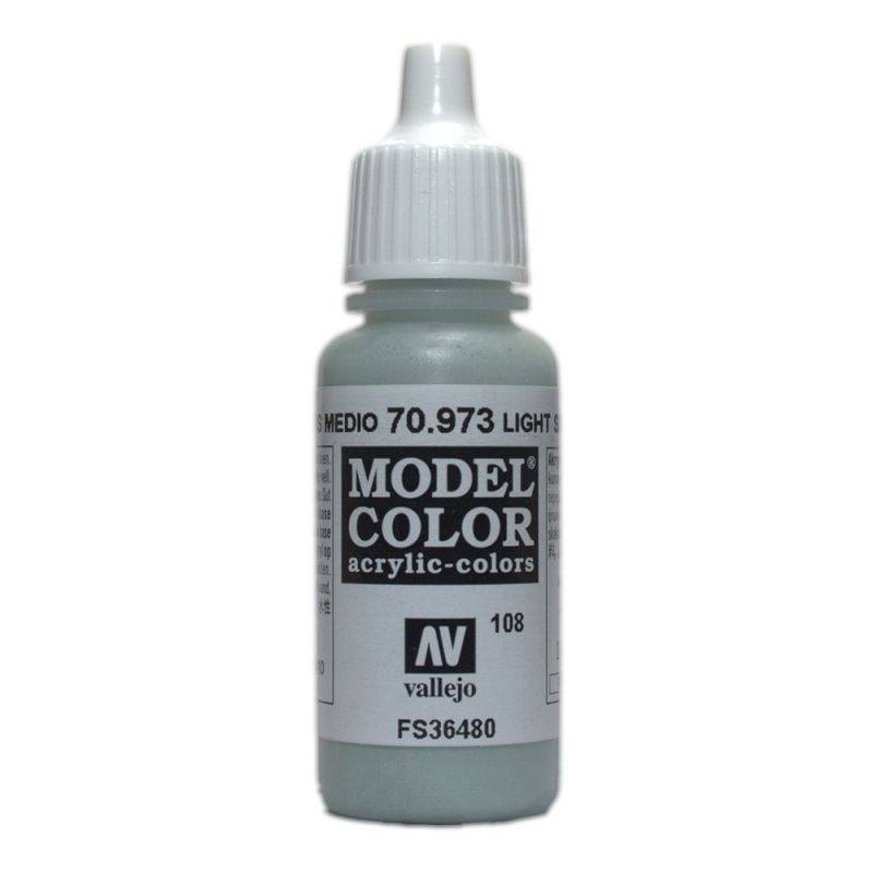 Vallejo Model Colour - Light Sea Grey 17ml Acrylic Paint (AV70973)