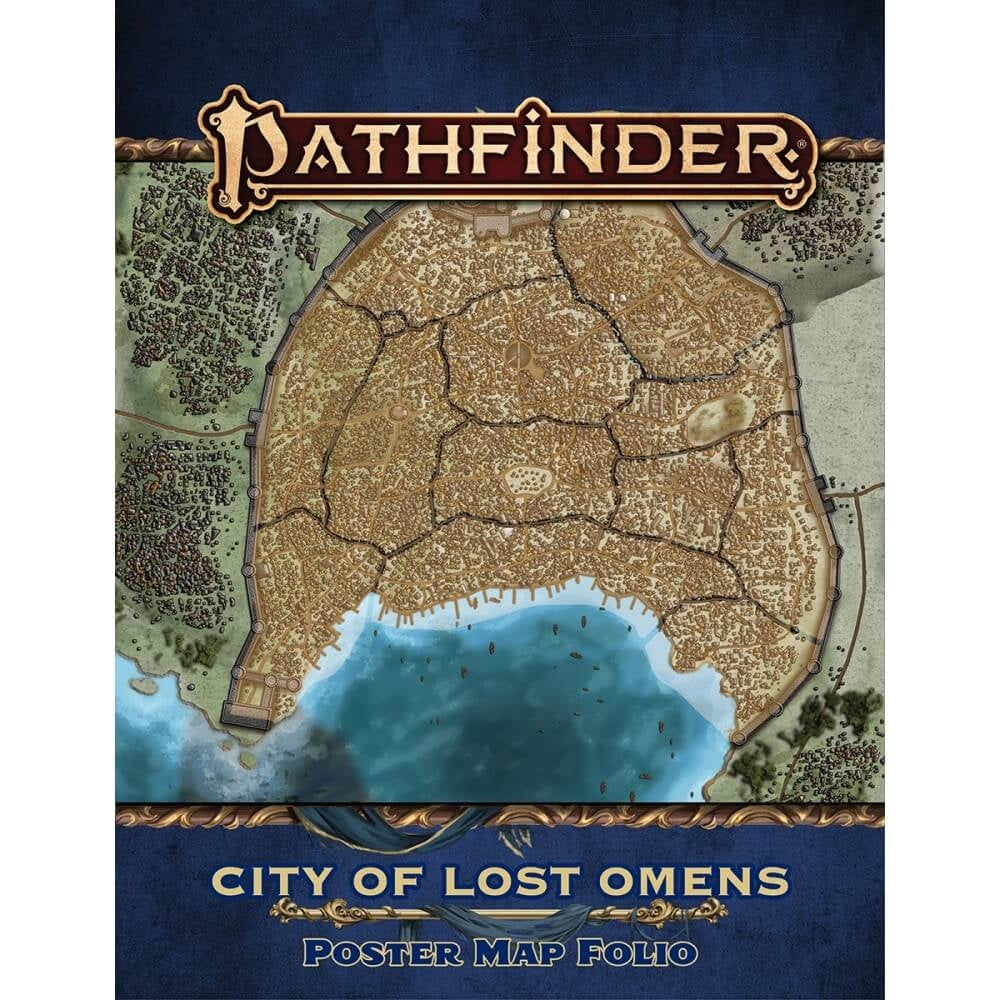 Pathfinder Second Edition City of Lost Omens Poster Map Folio