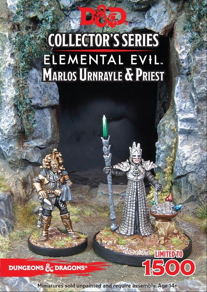 D&amp;D Elemental Evil Marlos Urnrayle &amp; Earth Priest (2 Figs)