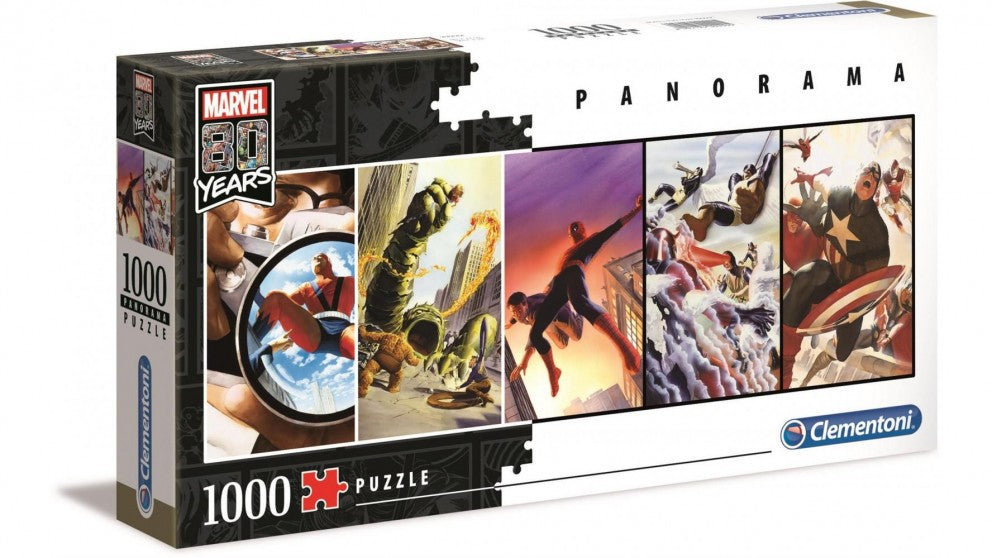 Clementoni Marvel 80 Years Panorama 1000 Piece Jigsaw