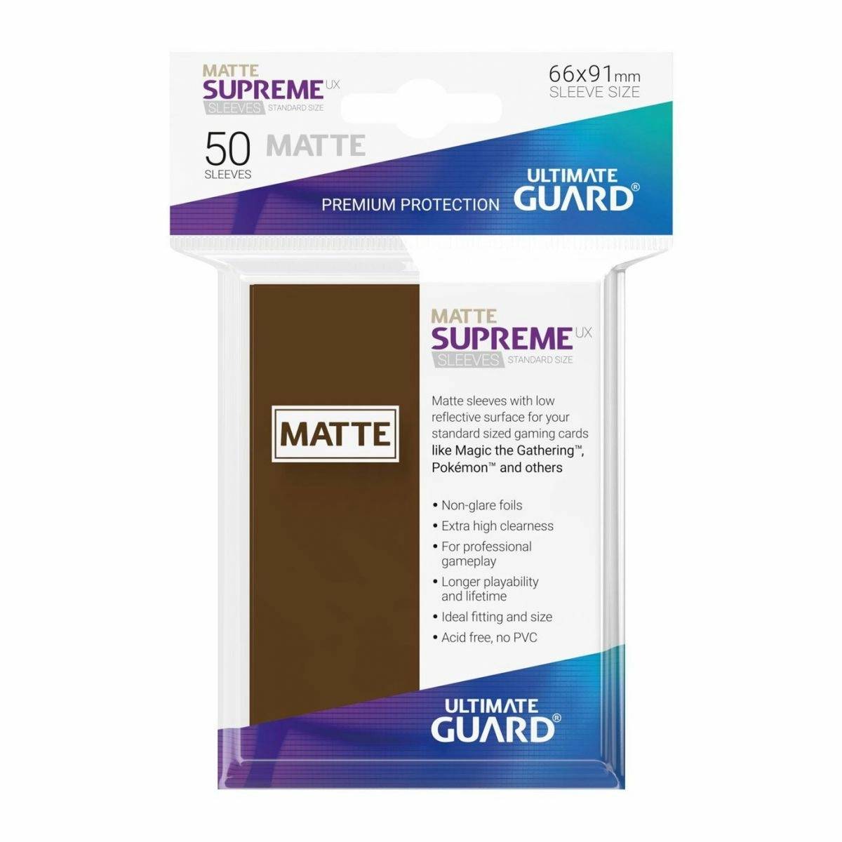 Ultimate Guard - Supreme UX Standard Sleeves Matte Brown (50)