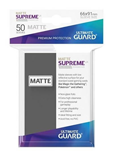 Ultimate Guard - Supreme UX Standard Sleeves Matte Dark Grey (50)