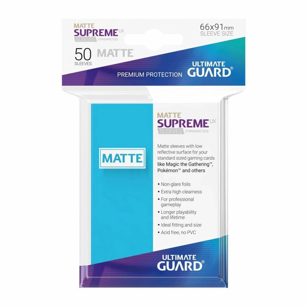 Ultimate Guard - Supreme UX Standard Sleeves Matte Light Blue (50)