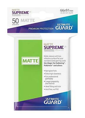 Ultimate Guard - Supreme UX Standard Sleeves Matte Light Green (50)