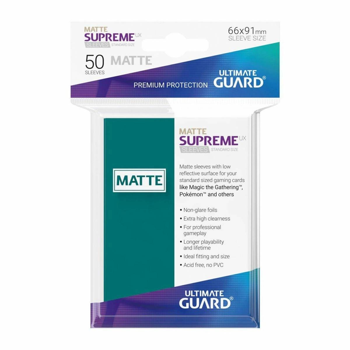 Ultimate Guard - Supreme UX Standard Sleeves Matte Petrol Blue (50)