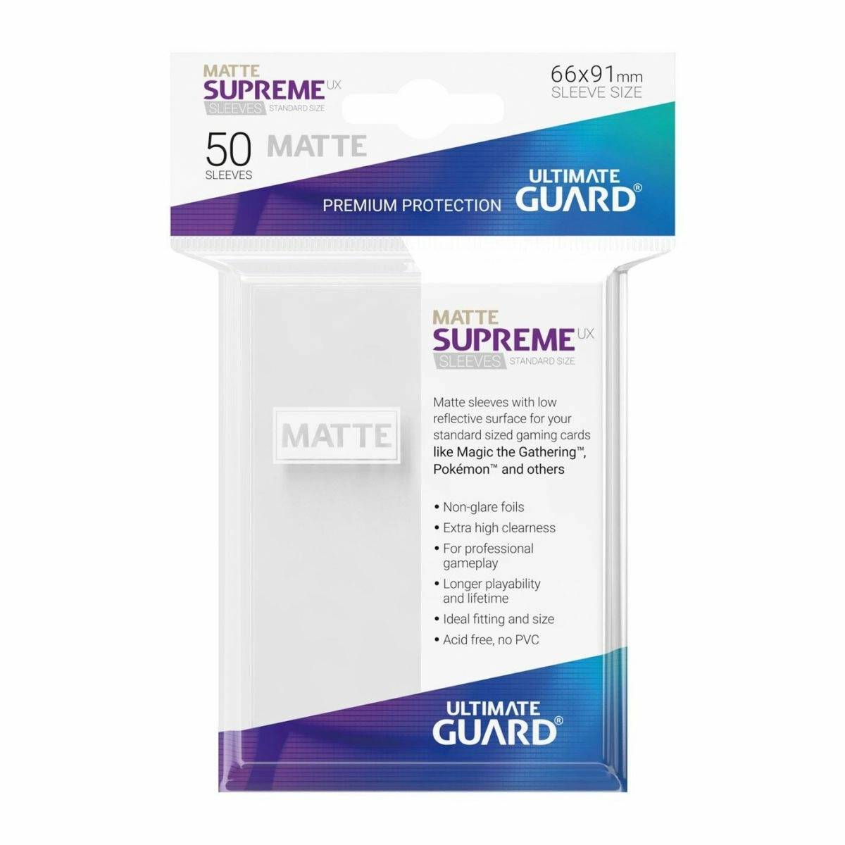 Ultimate Guard - Supreme UX Standard Sleeves Matte White (50)