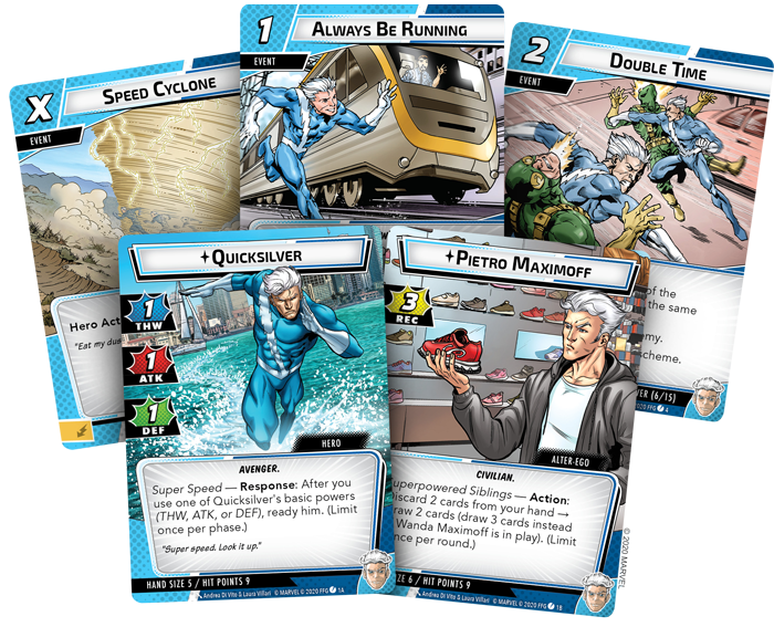 Marvel Champions The Card Game - Quicksilver Hero Pack