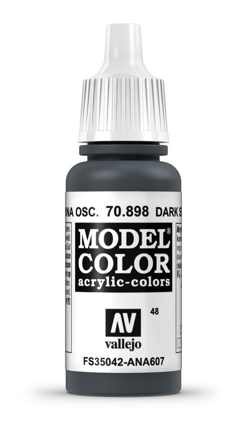 Vallejo Model Colour - Dark Sea Blue 17ml Acrylic Paint (AV70898)