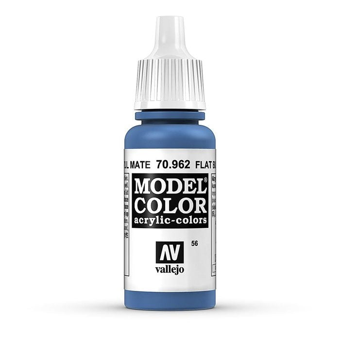 Vallejo Model Colour - Flat Blue 17ml Acrylic Paint (AV70962)