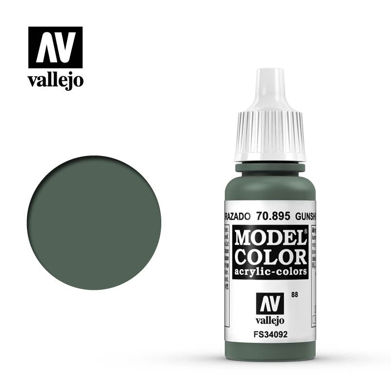 Vallejo Model Colour - Gunship Green 17ml Acrylic Paint (AV70895)