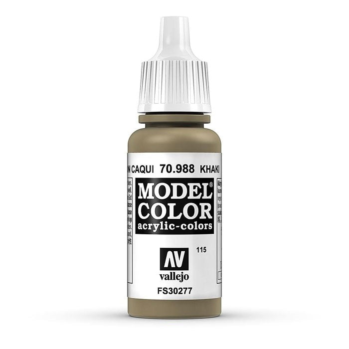 Vallejo Model Colour - Khaki 17ml Acrylic Paint (AV70988)