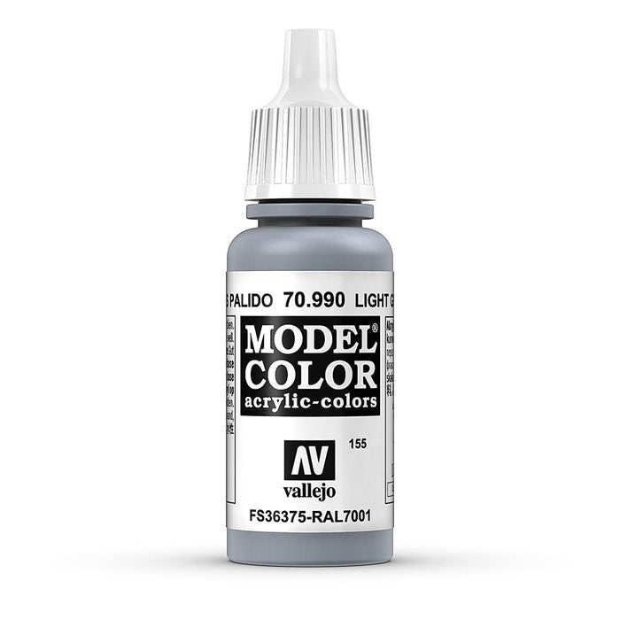 Vallejo Model Colour - Light Grey 17ml Acrylic Paint (AV70990)