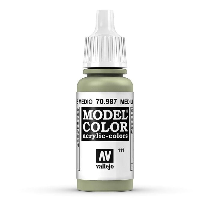 Vallejo Model Colour - Medium Grey 17ml Acrylic Paint (AV70987)
