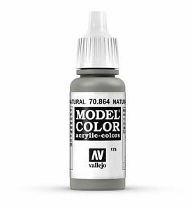 Vallejo Model Colour - Metallic Natural Steel 17ml Acrylic Paint (AV70864)