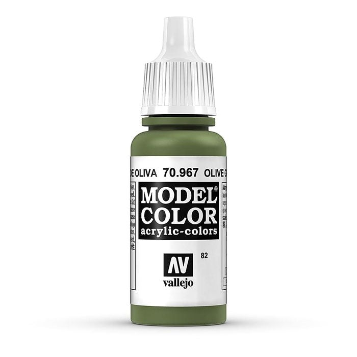 Vallejo Model Colour - Olive Green 17ml Acrylic Paint (AV70967)