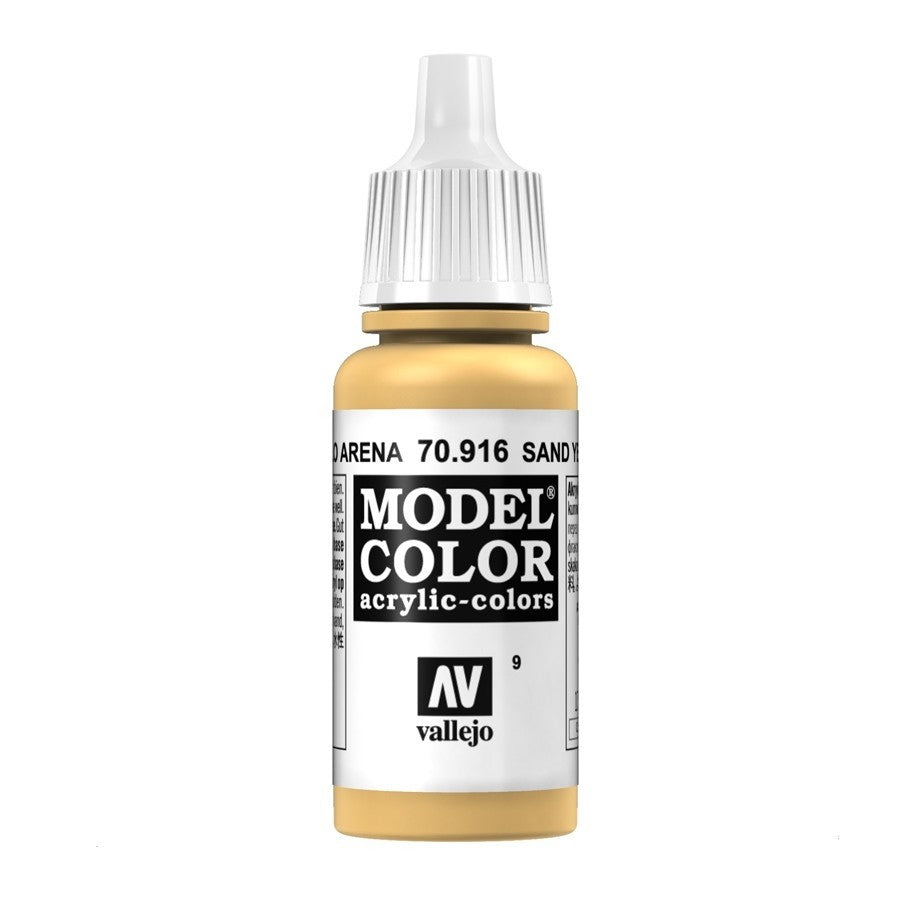 Vallejo Model Colour - Sand Yellow 17ml Acrylic Paint (AV70916)