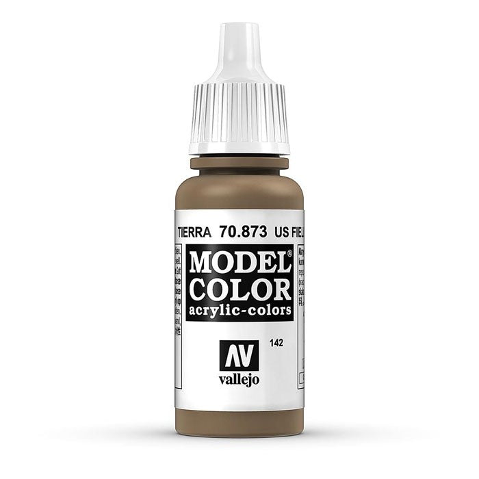Vallejo Model Colour - Us Field Drab 17ml Acrylic Paint (AV70873)