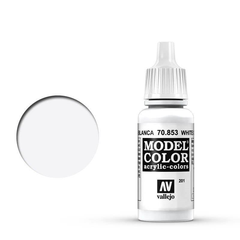 Vallejo Model Colour - White Glaze 17ml Acrylic Paint (AV70853)