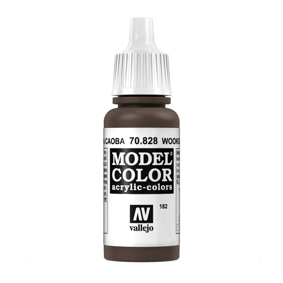 Vallejo Model Colour - Transparent Woodgrain 17ml Acrylic Paint (AV70828)