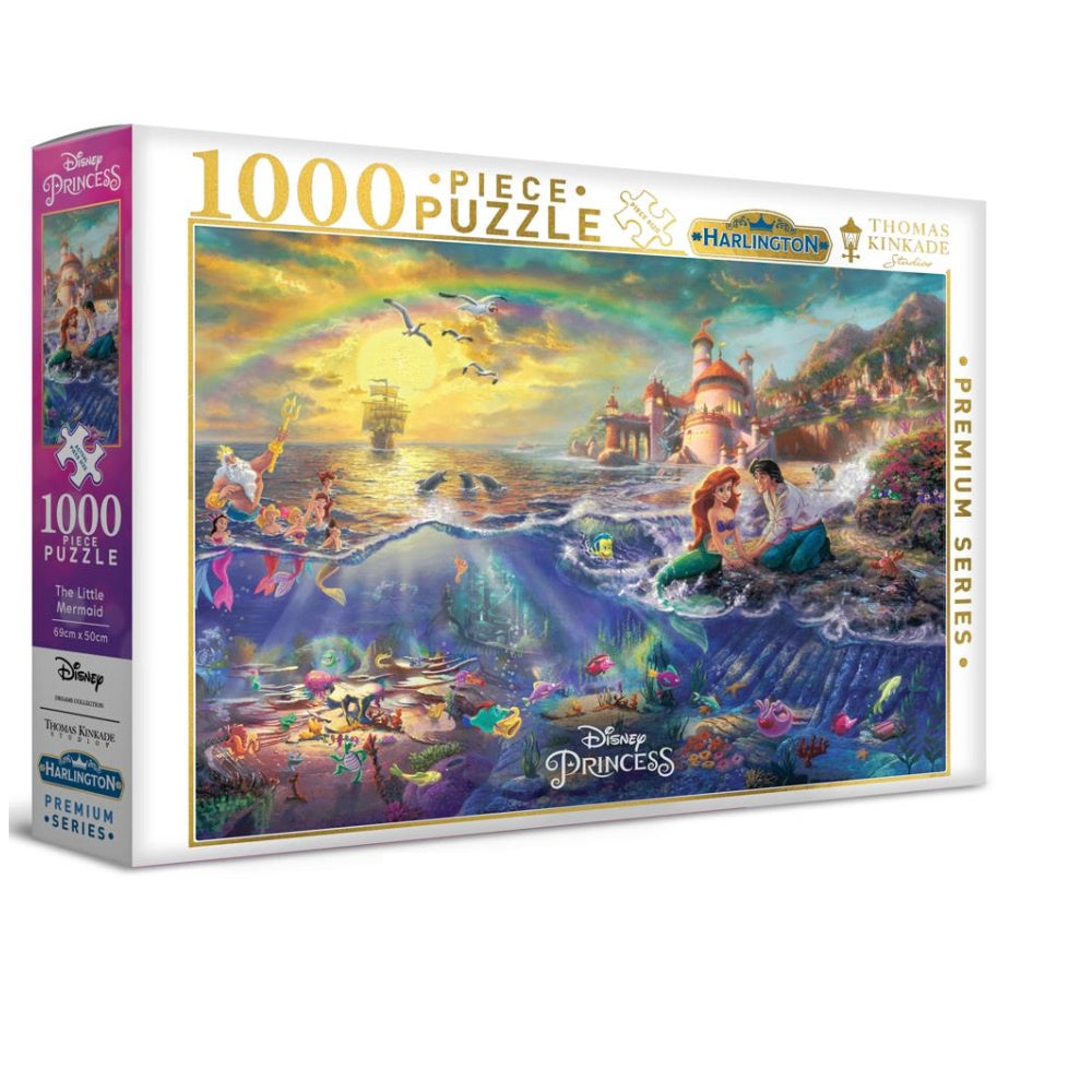 Harlington Thomas Kinkade Disney The Little Mermaid 1000 Piece Jigsaw