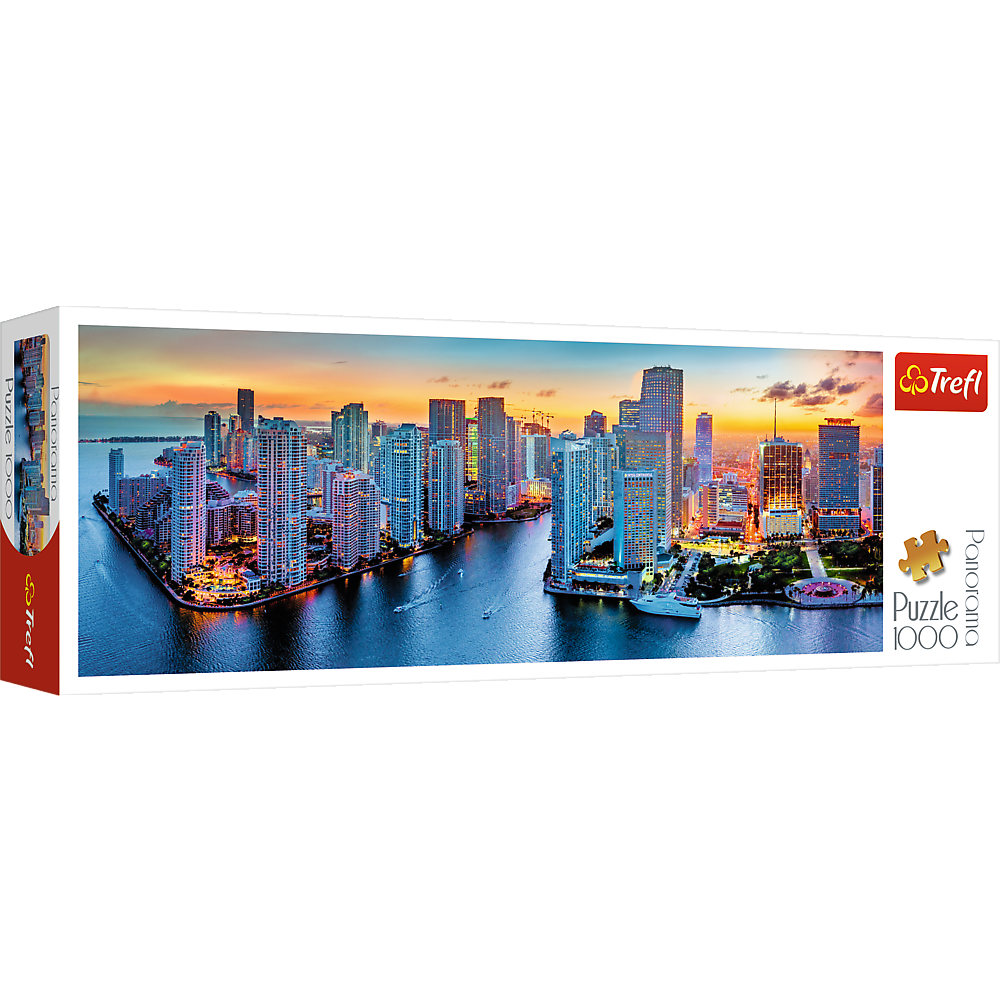 Trefl Miami After Dark Panorama 1000 Piece Jigsaw