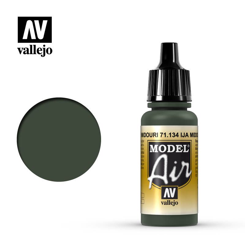 Vallejo Model Air - Ija Midouri Green 17ml Acrylic Paint (AV71134)