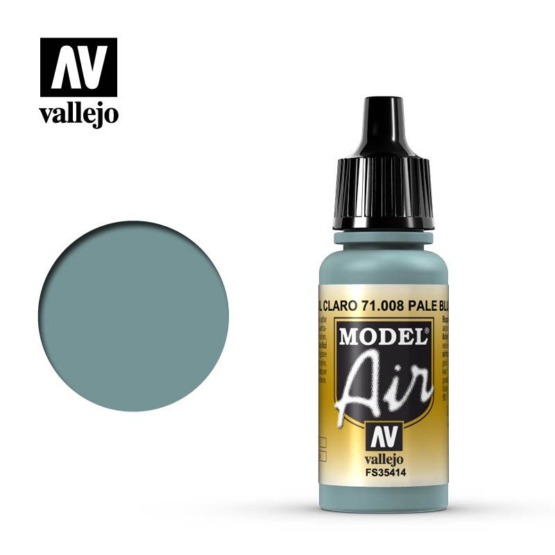 Vallejo Model Air - Pale Blue 17ml Acrylic Paint (AV71008)
